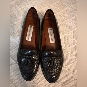 Etienne Aigner Black Tassel Loafers “all leather upper” 5.5M